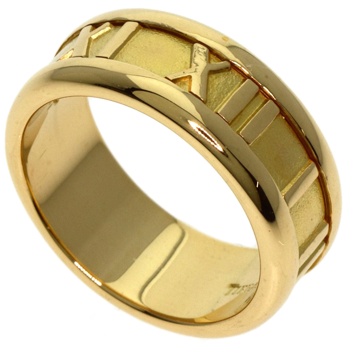TIFFANY&Co. Atlas Ring K18 Yellow Gold Ladies [Used]