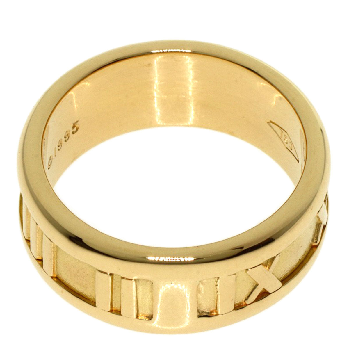 TIFFANY&Co. Atlas Ring K18 Yellow Gold Ladies [Used]