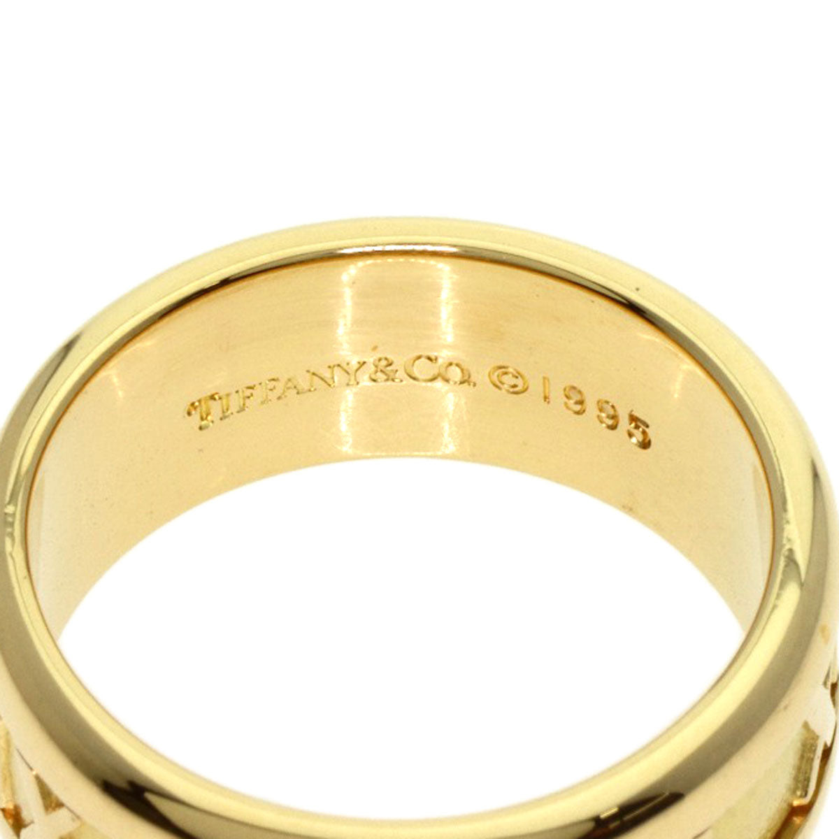 TIFFANY&Co. Atlas Ring K18 Yellow Gold Ladies [Used]