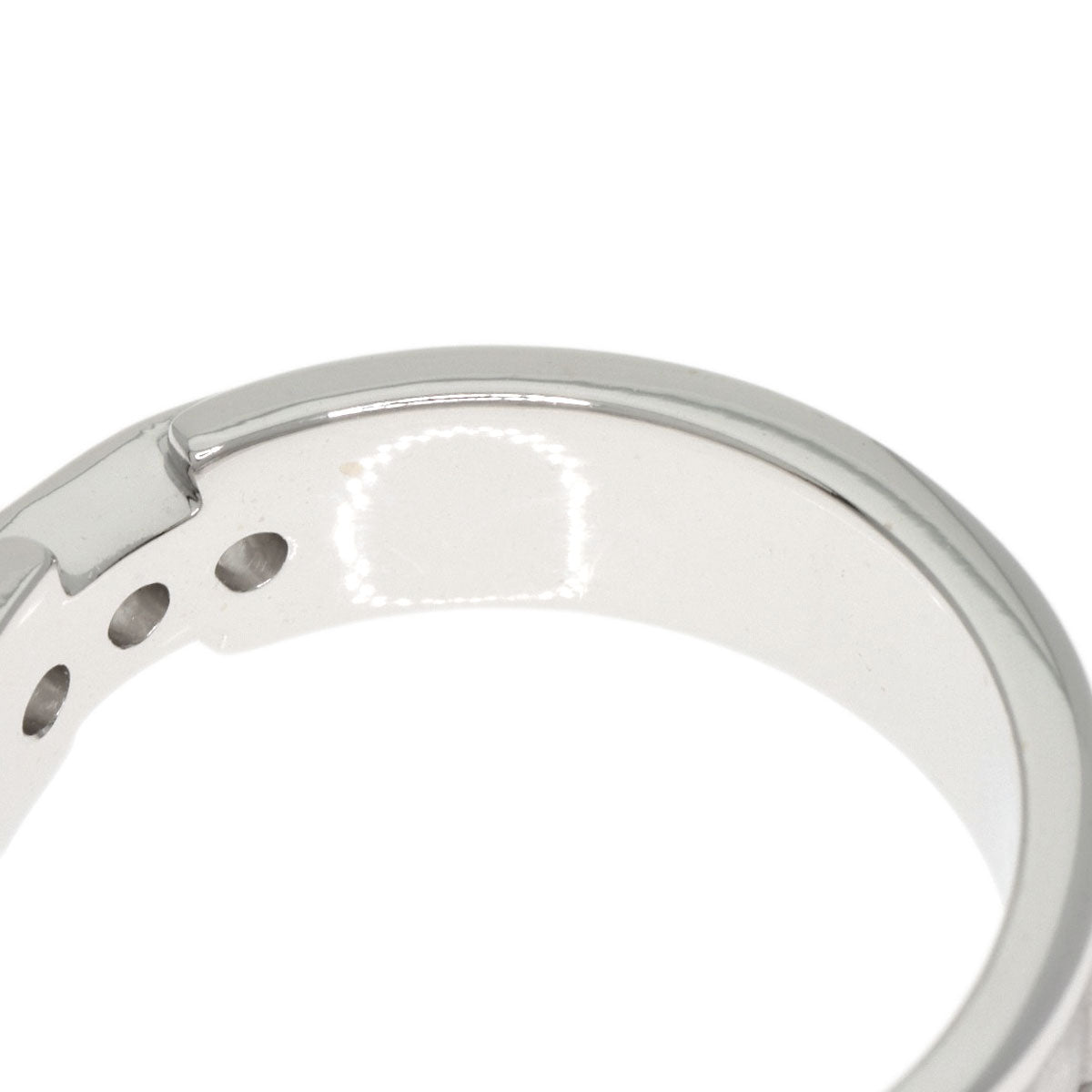 TIFFANY&Co. Atlas 3P Diamond Ring K18 White Gold Ladies [Used]