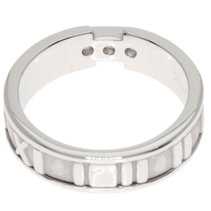 TIFFANY&Co. Atlas 3P Diamond Ring K18 White Gold Ladies [Used]