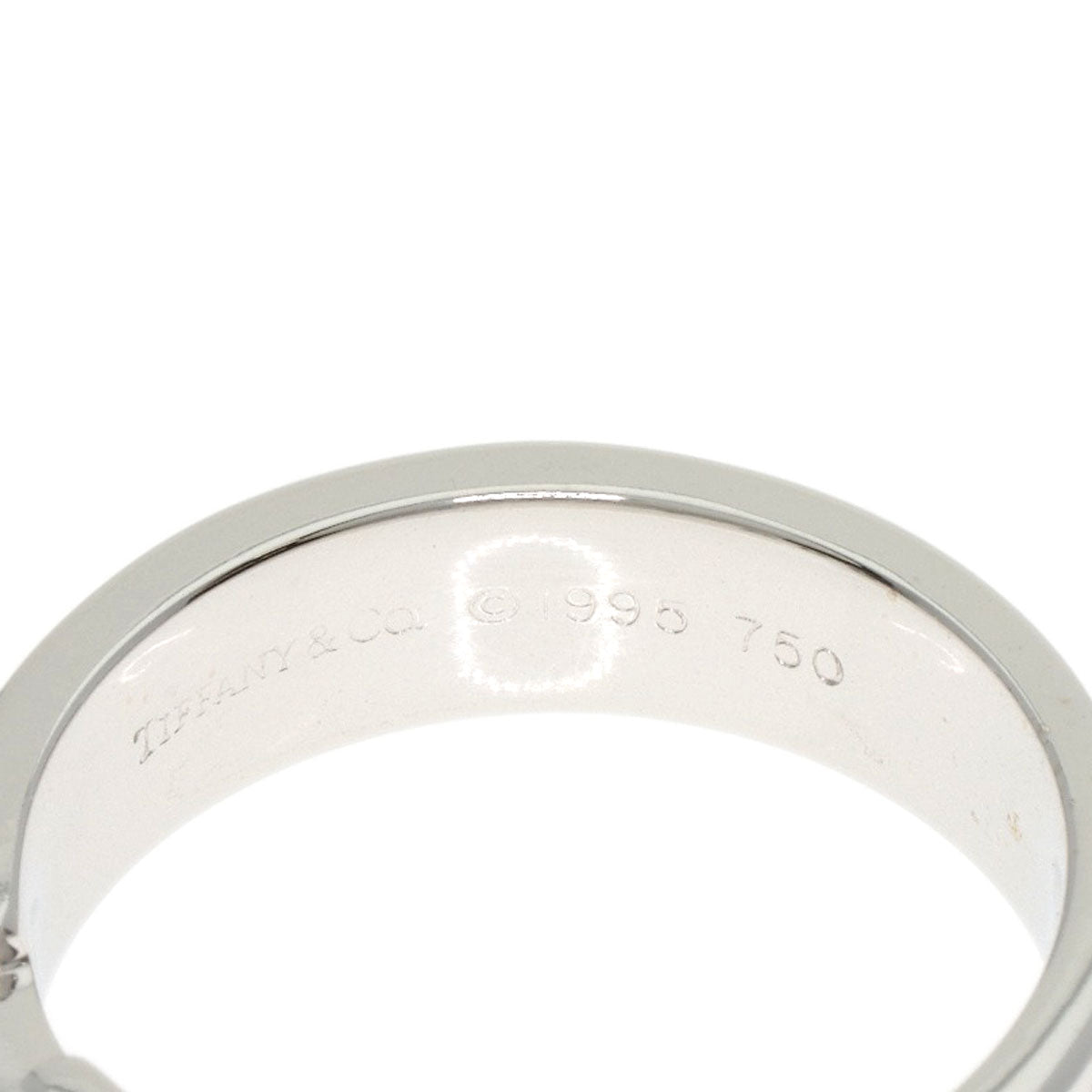 TIFFANY&Co. Atlas 3P Diamond Ring K18 White Gold Ladies [Used]