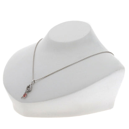 Carrera y Carrera   Female motif orange sapphire Necklace  K18 White Gold Ladies [Used]
