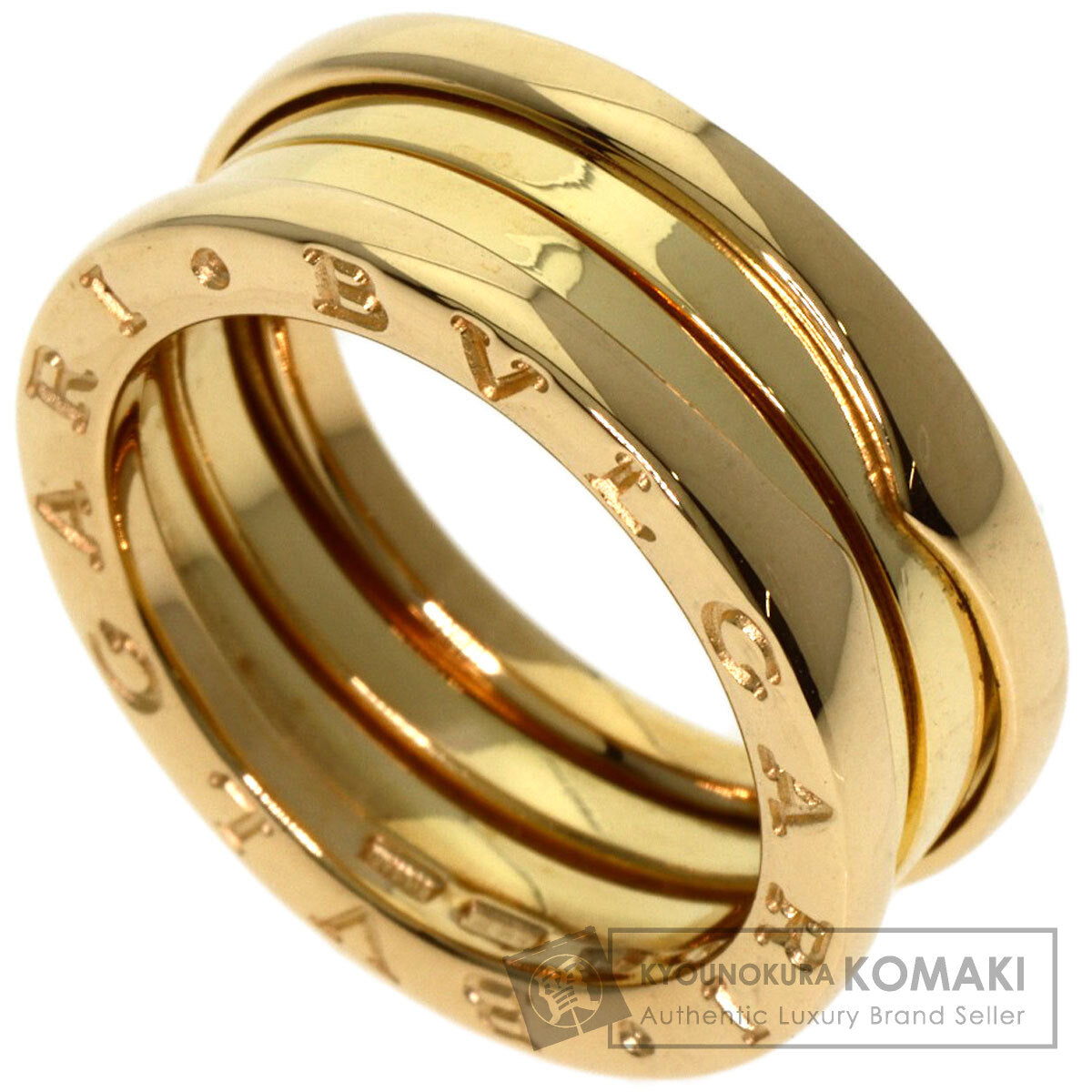 BVLGARI   B.zero1 2 band #53 Ring  K18 Yellow Gold Ladies [Used]