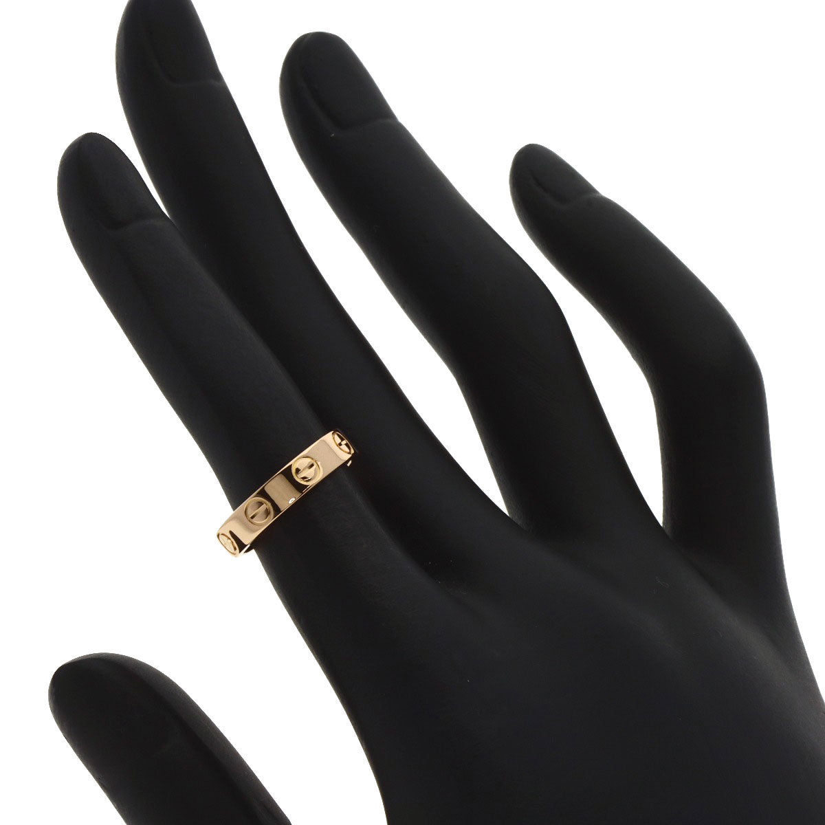 CARTIER Mini love ring #46 Ring K18 Pink Gold Ladies [Used]