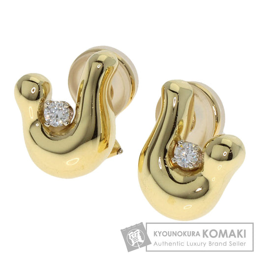 TIFFANY&Co. Diamond Earring K18 Yellow Gold Ladies [Used]