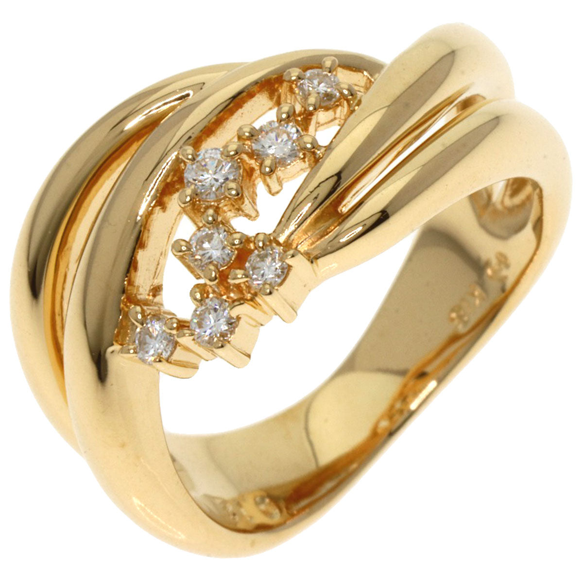 TASAKI Diamond Ring K18 Yellow Gold Ladies [Used]