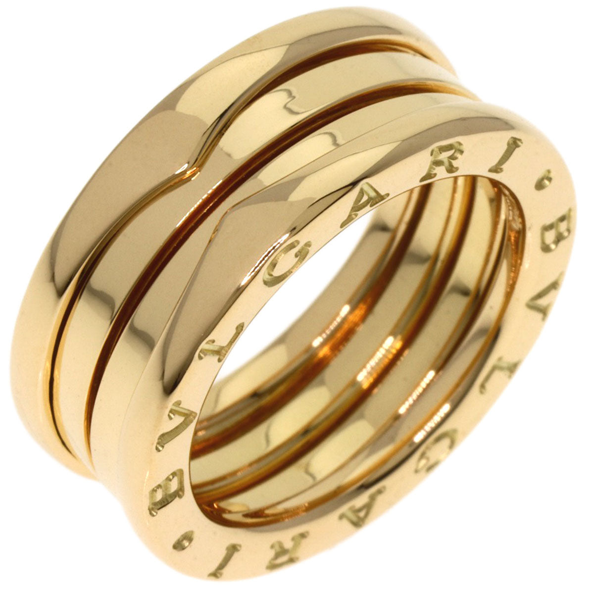 BVLGARI   B.zero1 3 Band #53 Ring  K18 Yellow Gold Ladies [Used]