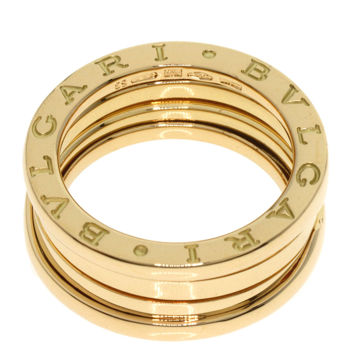 BVLGARI   B.zero1 3 Band #53 Ring  K18 Yellow Gold Ladies [Used]