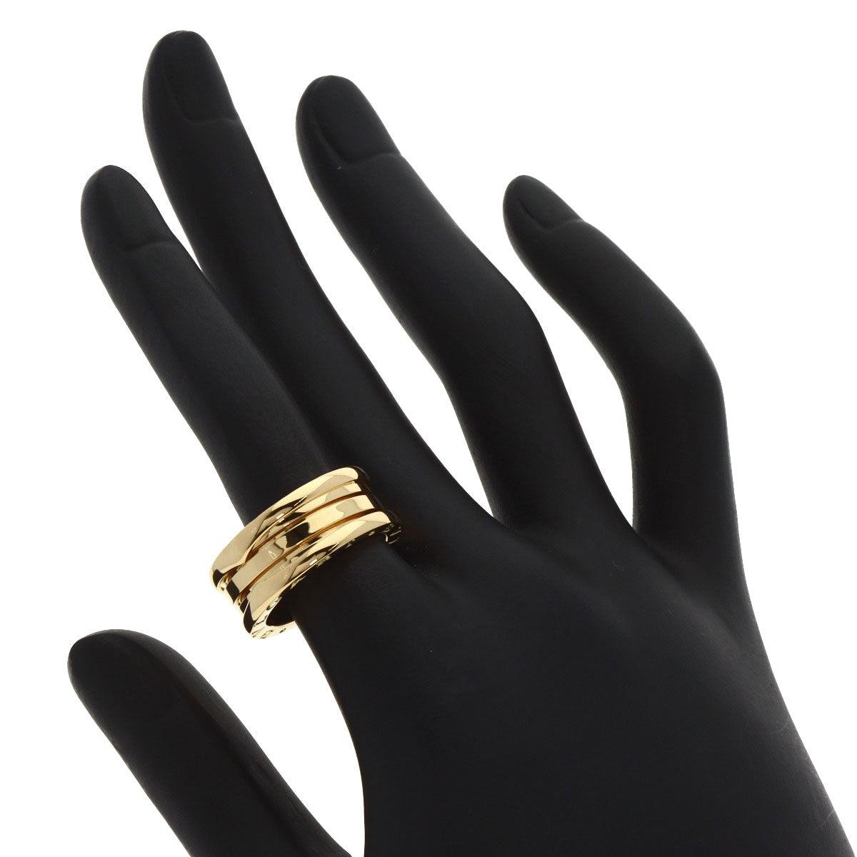 BVLGARI   B.zero1 3 Band #53 Ring  K18 Yellow Gold Ladies [Used]