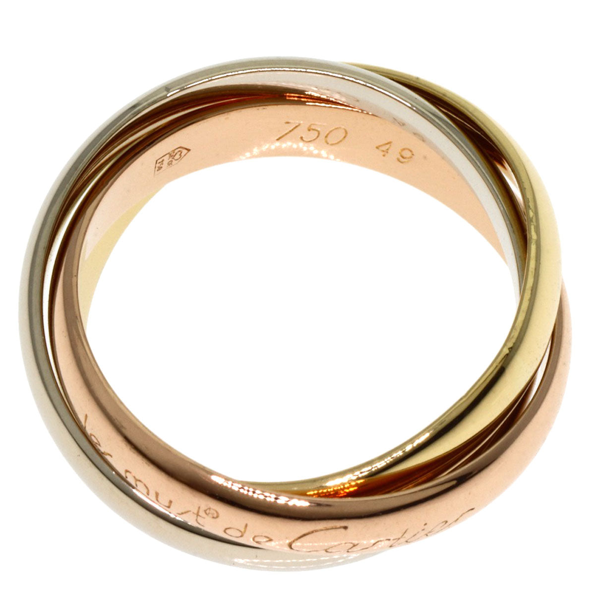 CARTIER Trinity #49 Ring K18 Yellow Gold K18 White GoldLadies [Used]