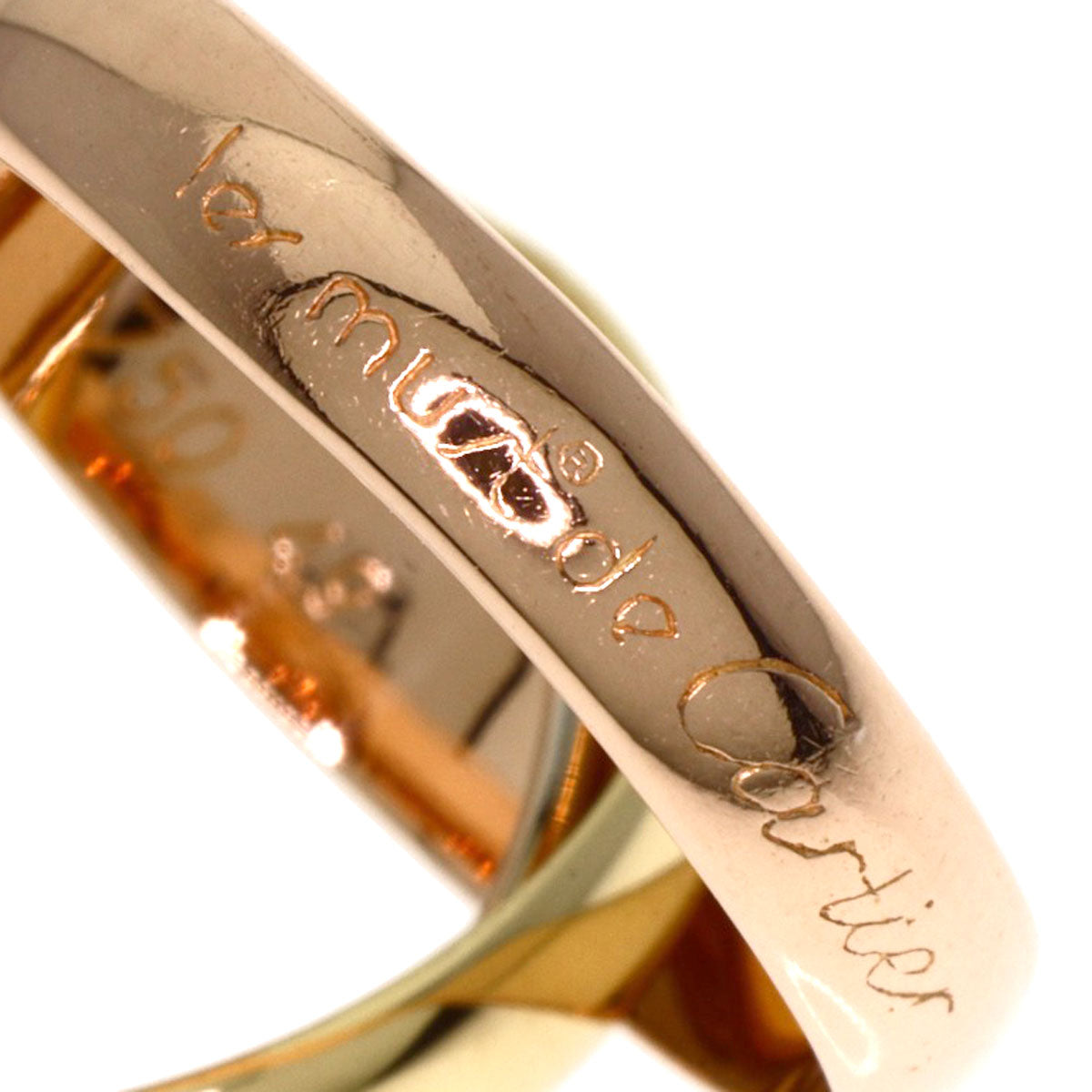 CARTIER Trinity #49 Ring K18 Yellow Gold K18 White GoldLadies [Used]