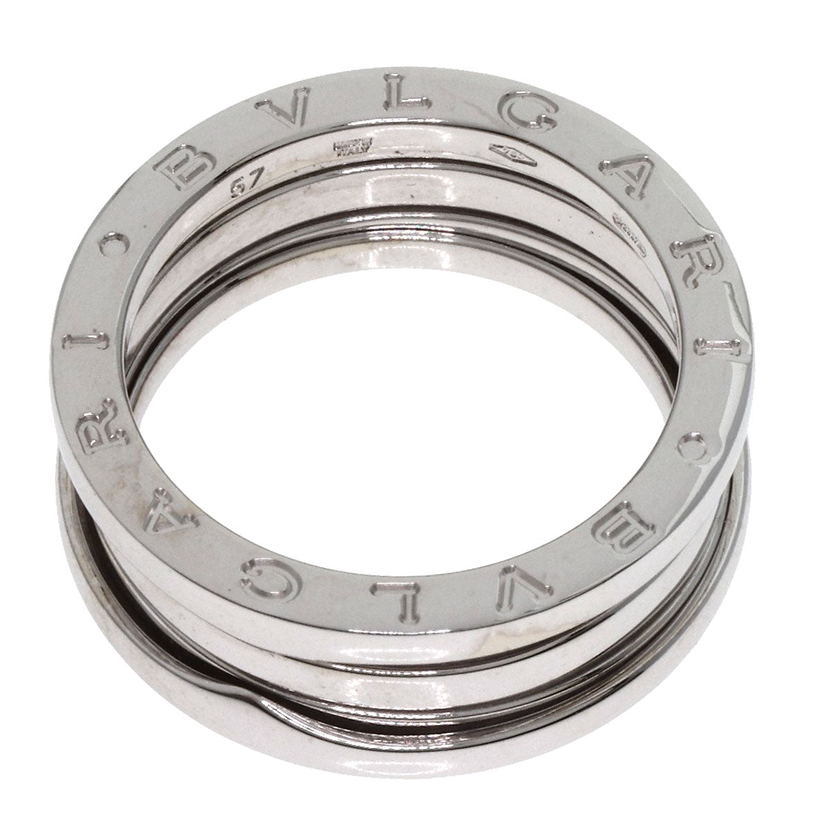 BVLGARI   B.zero1 #57 Ring  K18 White Gold Ladies [Used]
