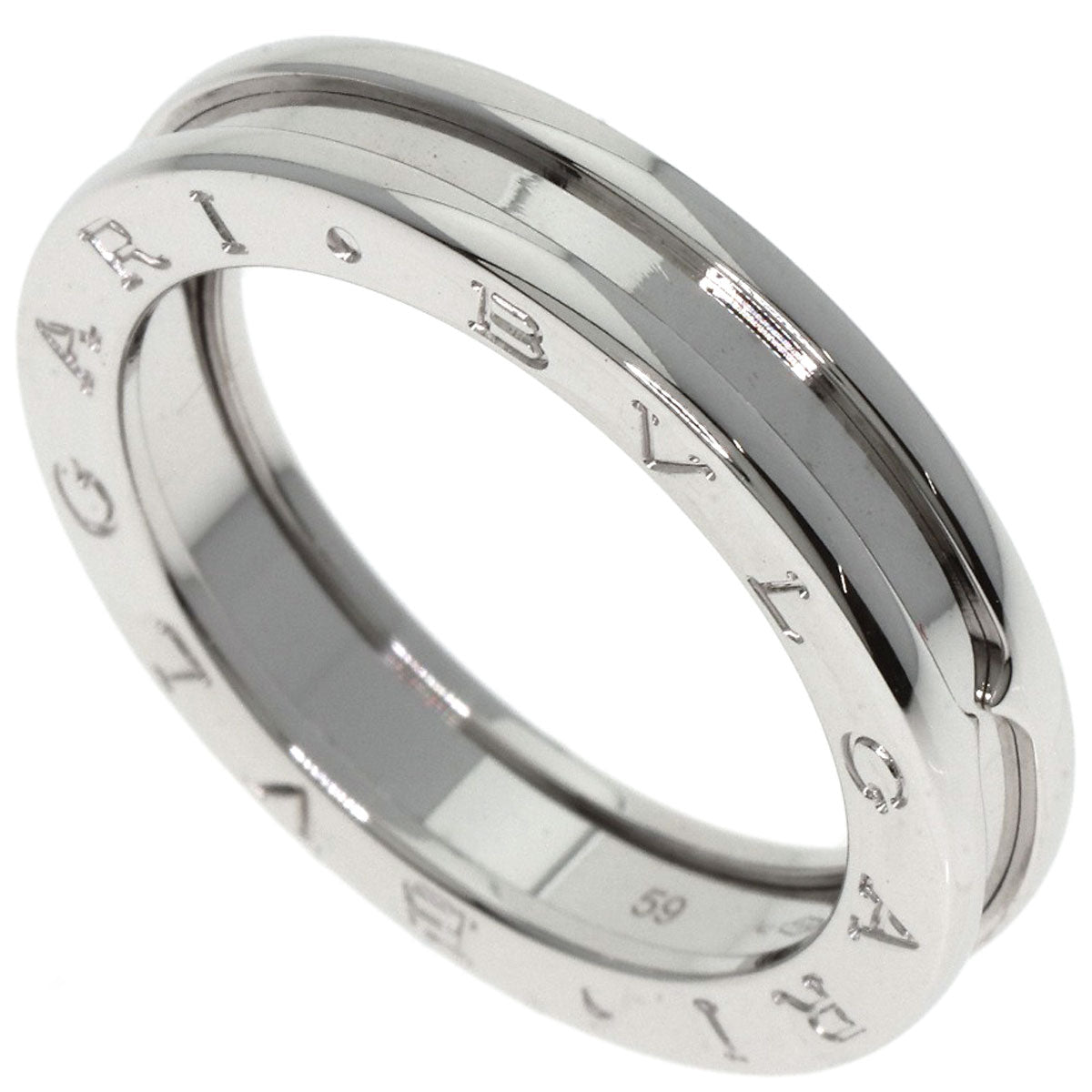 BVLGARI B.zero1 1 band #59 Ring K18 White Gold Ladies [Used]