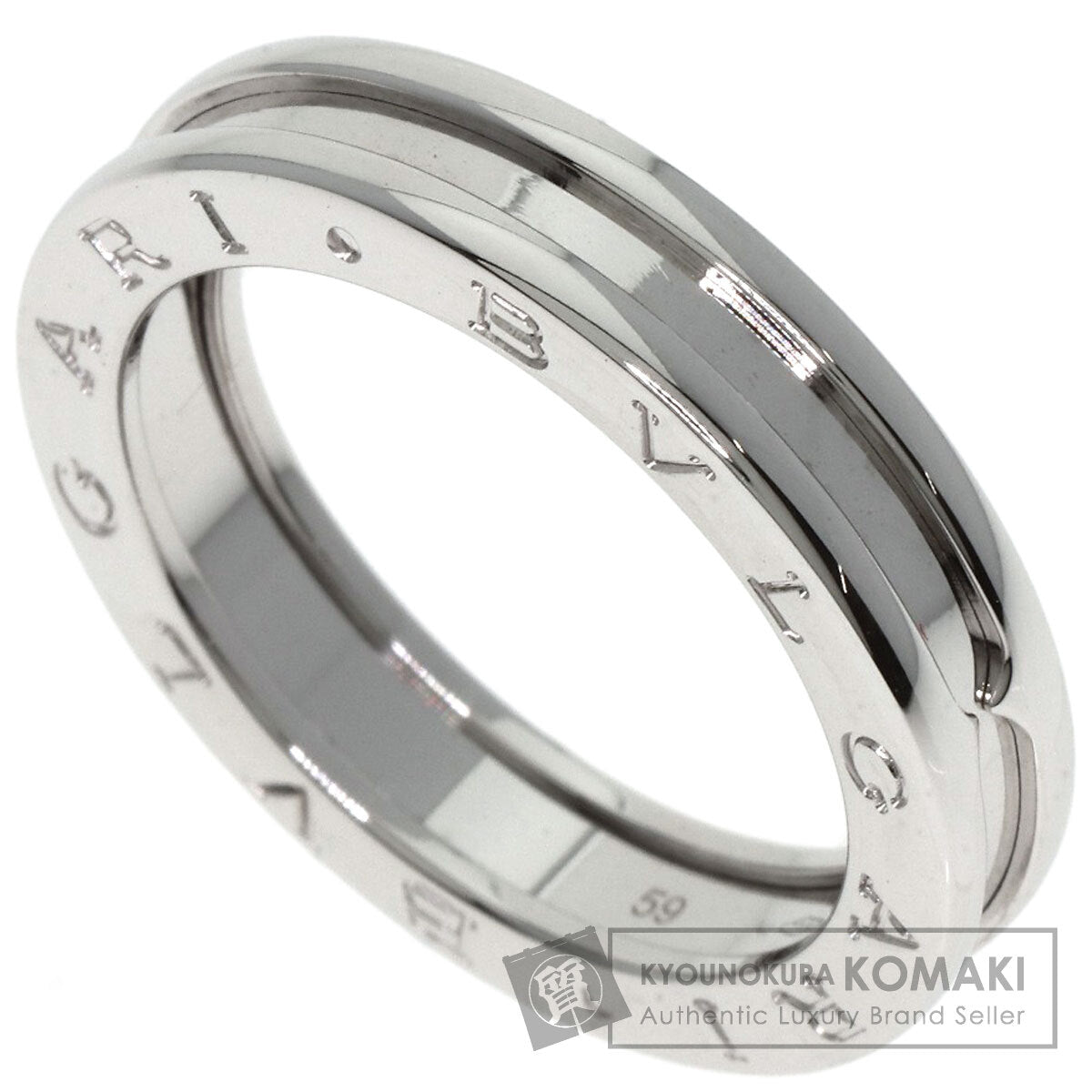 BVLGARI B.zero1 1 band #59 Ring K18 White Gold Ladies [Used]