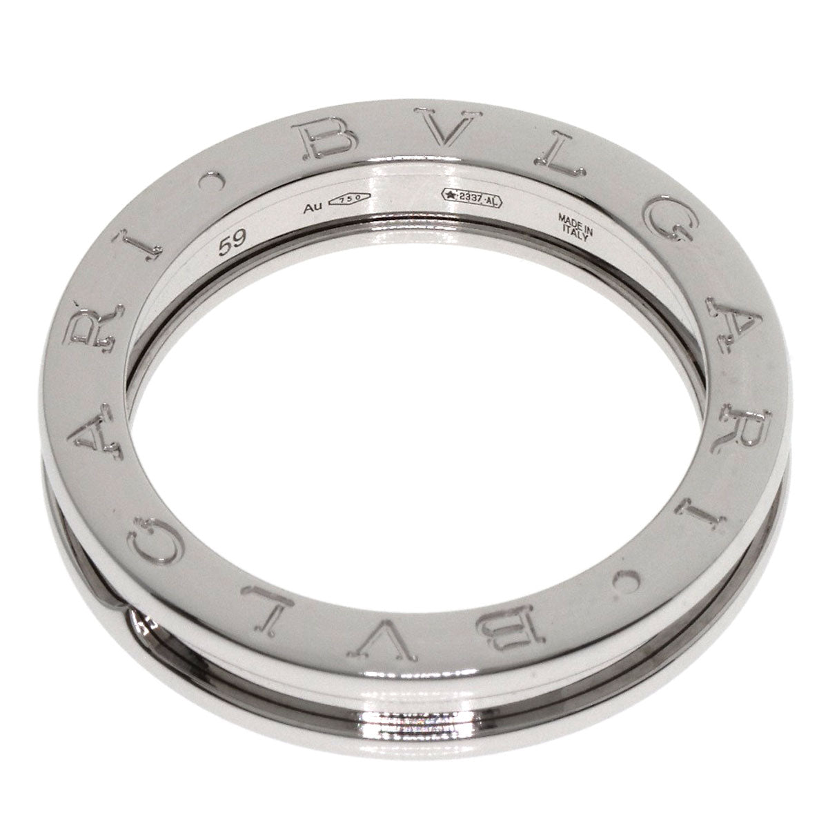 BVLGARI B.zero1 1 band #59 Ring K18 White Gold Ladies [Used]