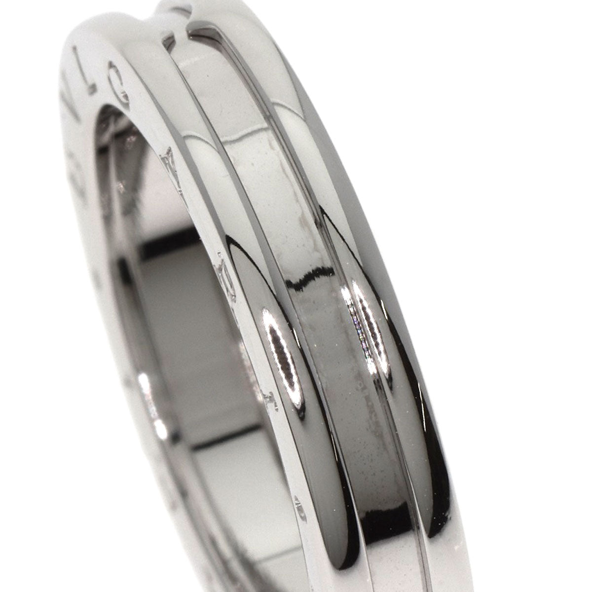 BVLGARI B.zero1 1 band #59 Ring K18 White Gold Ladies [Used]