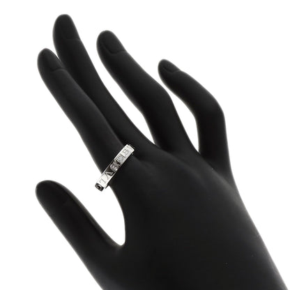 BVLGARI Double Logo 1P Diamond Ring K18 White Gold Ladies [Used]