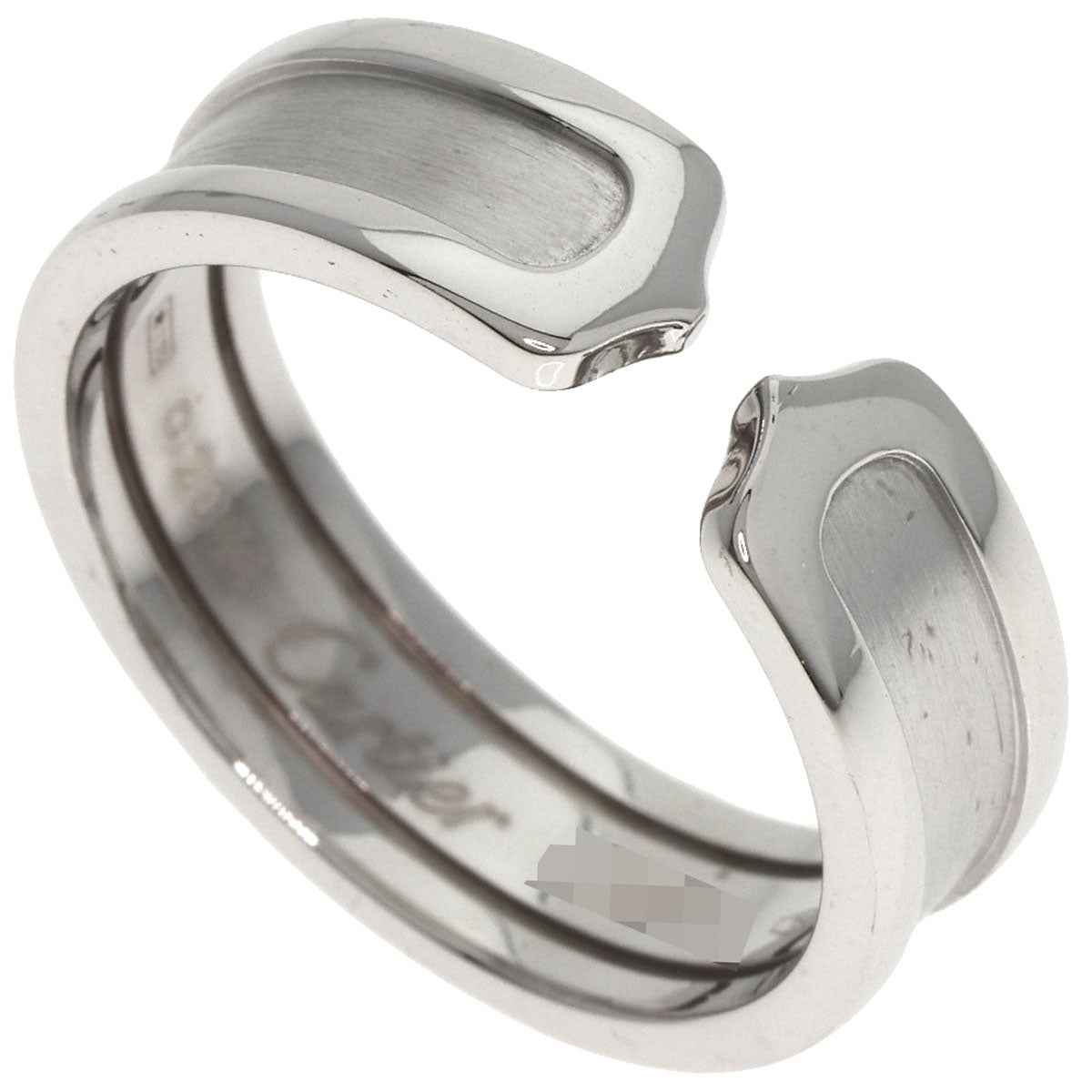 CARTIER C2 SM #59 Ring K18 White Gold Ladies [Used]