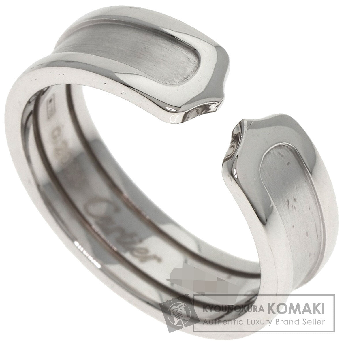 CARTIER C2 SM #59 Ring K18 White Gold Ladies [Used]