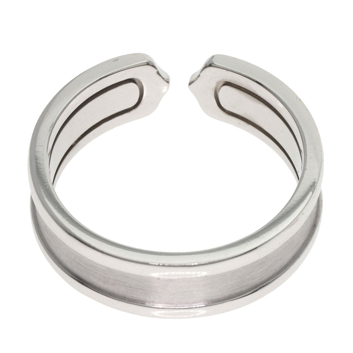 CARTIER C2 SM #59 Ring K18 White Gold Ladies [Used]