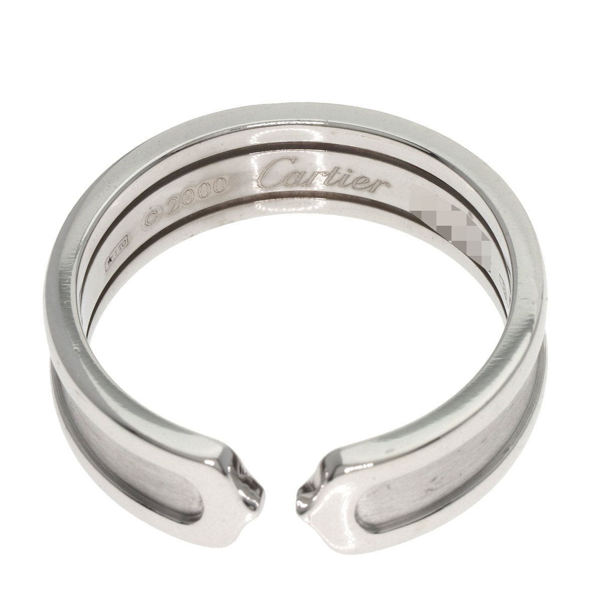 CARTIER C2 SM #59 Ring K18 White Gold Ladies [Used]