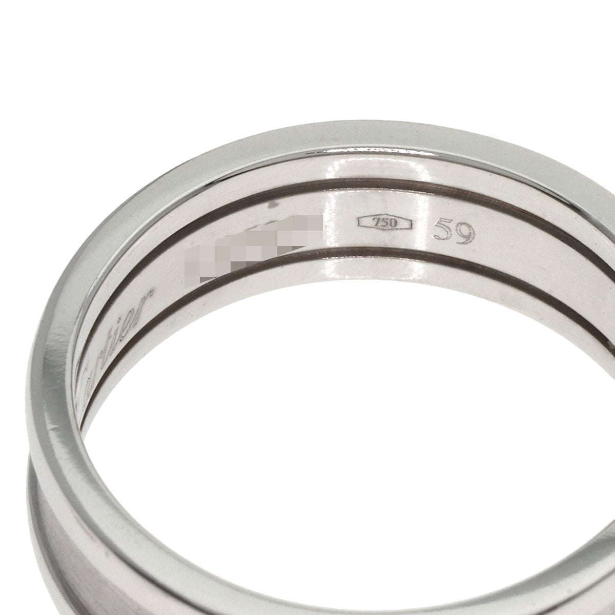 CARTIER C2 SM #59 Ring K18 White Gold Ladies [Used]