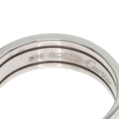 CARTIER C2 SM #59 Ring K18 White Gold Ladies [Used]