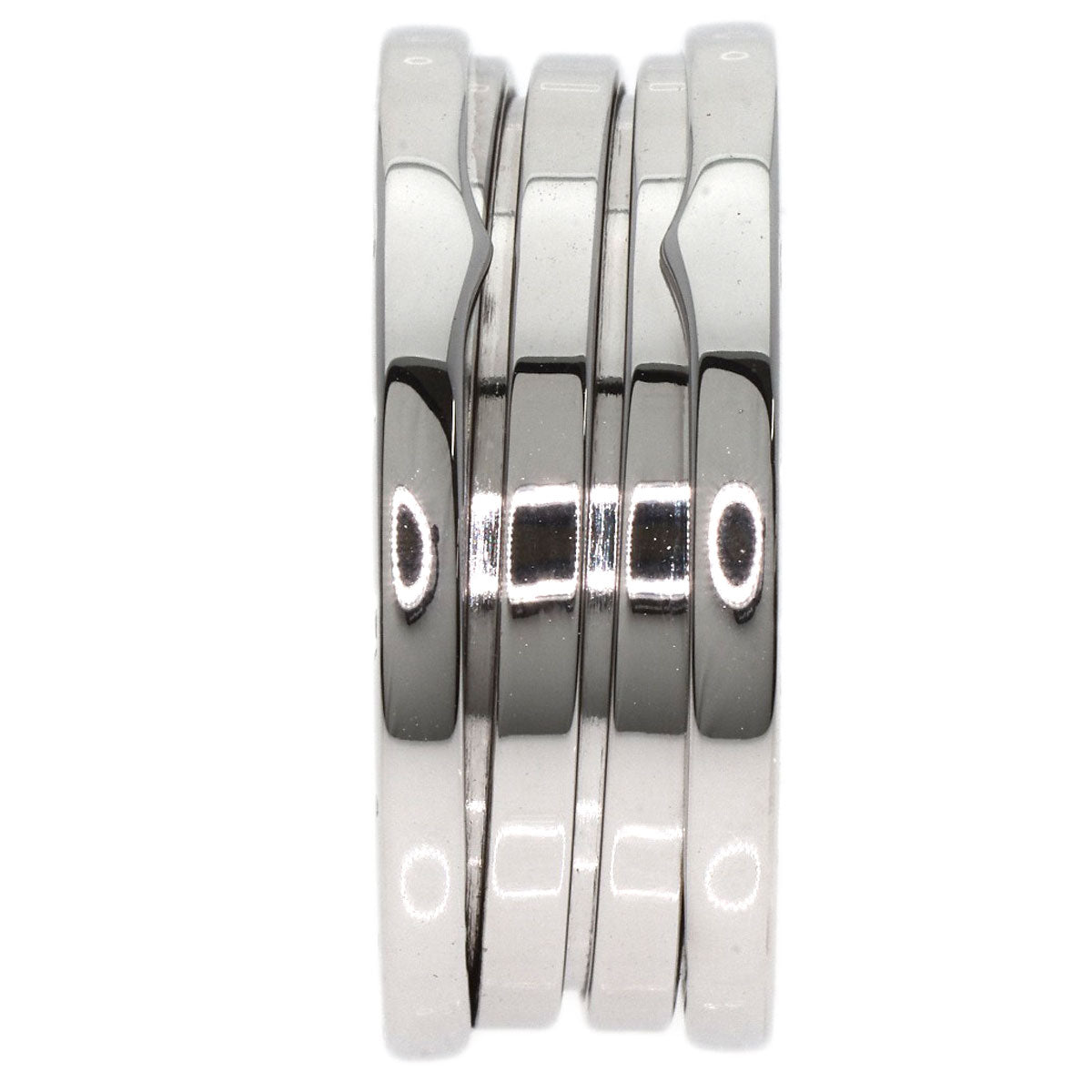 BVLGARI B.zero1 3-band #61 Ring K18 White Gold unisex [Used]