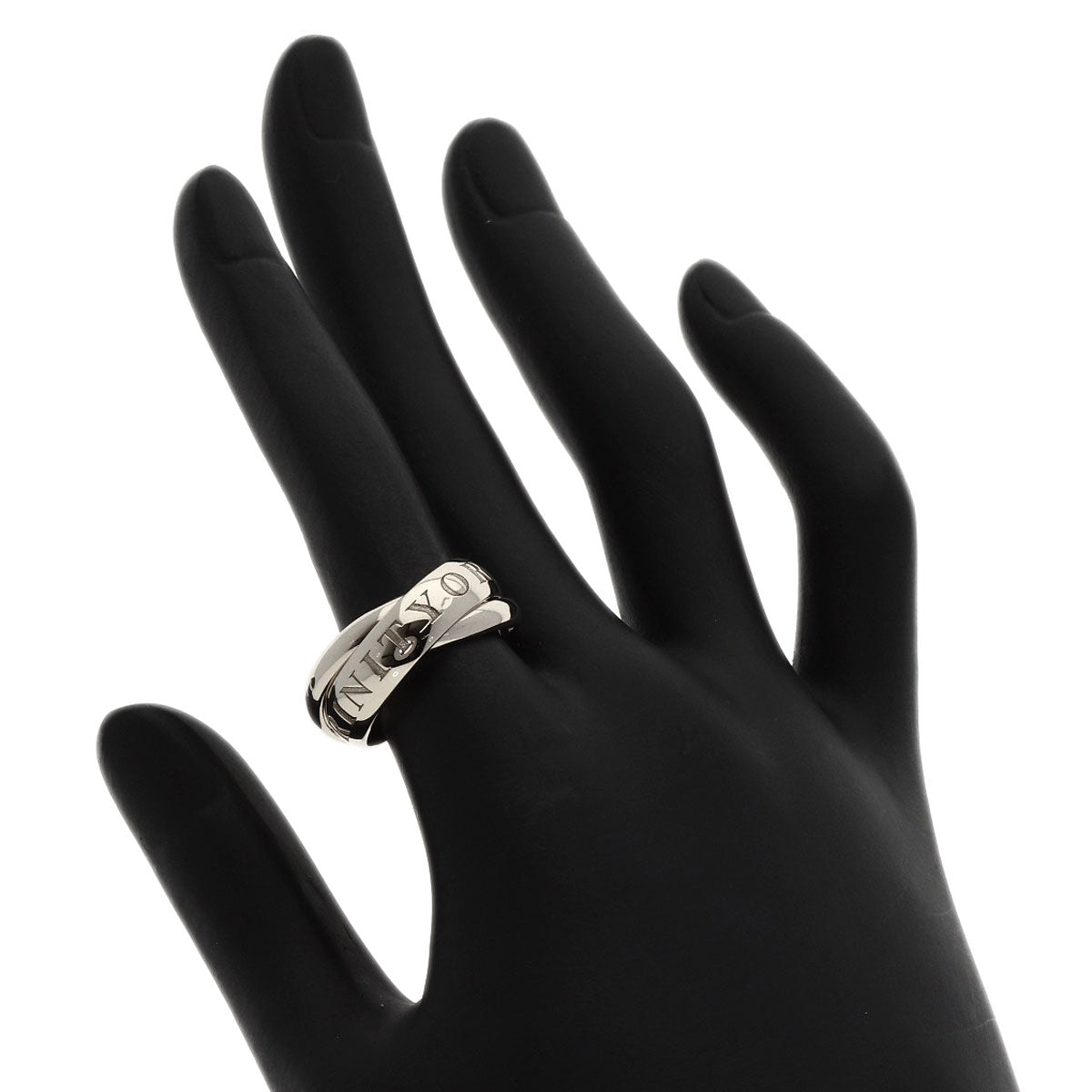 CARTIER Trinity 1998 Christmas Limited #52 Ring K18 White Gold Ladies [Used]