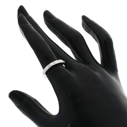 BVLGARI Double Logo #50 Ring Platinum PT950 Ladies [Used]