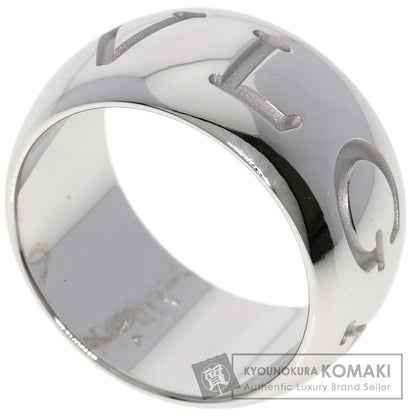 BVLGARI Monologo #54 Ring K18 White Gold Ladies [Used]