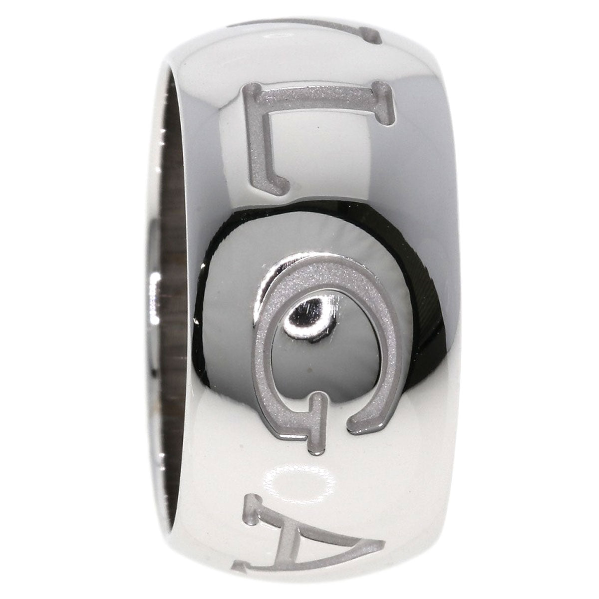 BVLGARI Monologo #54 Ring K18 White Gold Ladies [Used]