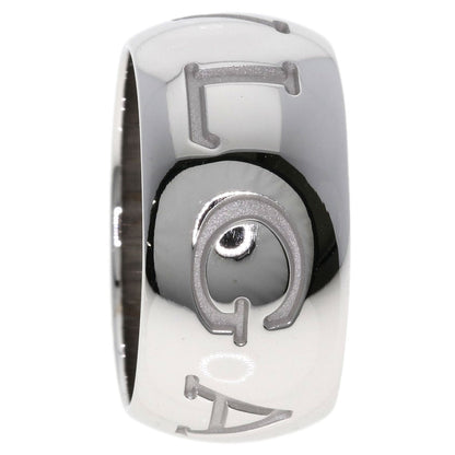 BVLGARI Monologo #54 Ring K18 White Gold Ladies [Used]