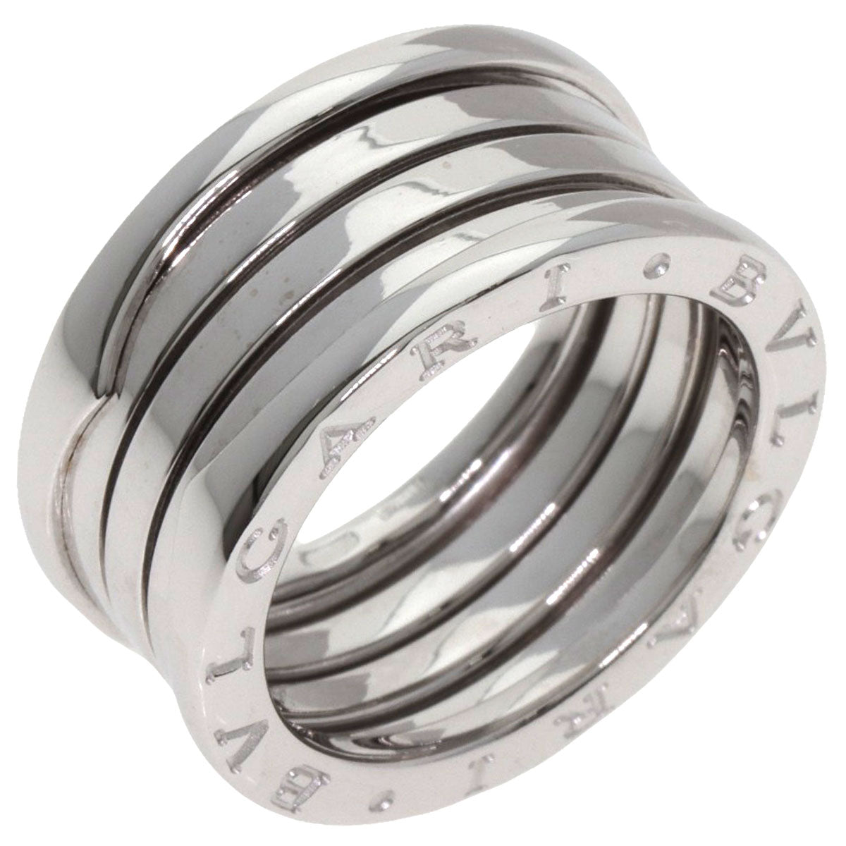 BVLGARI B.zero1 4 Band #56 Ring K18 White Gold Ladies [Used]