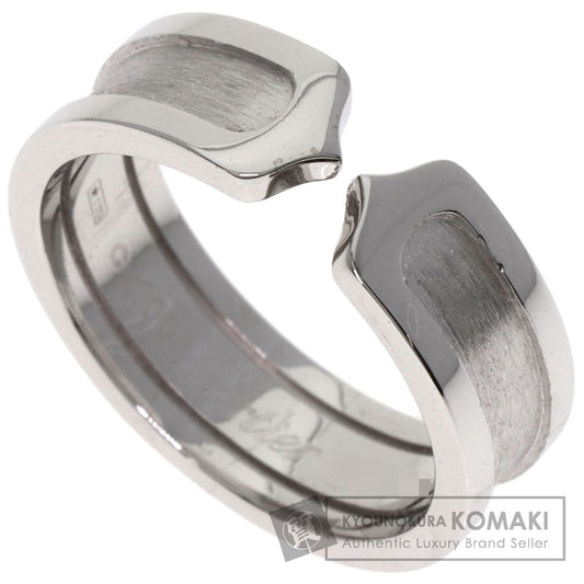 CARTIER C2 Ring SM #55 Ring K18 White Gold Ladies [Used]