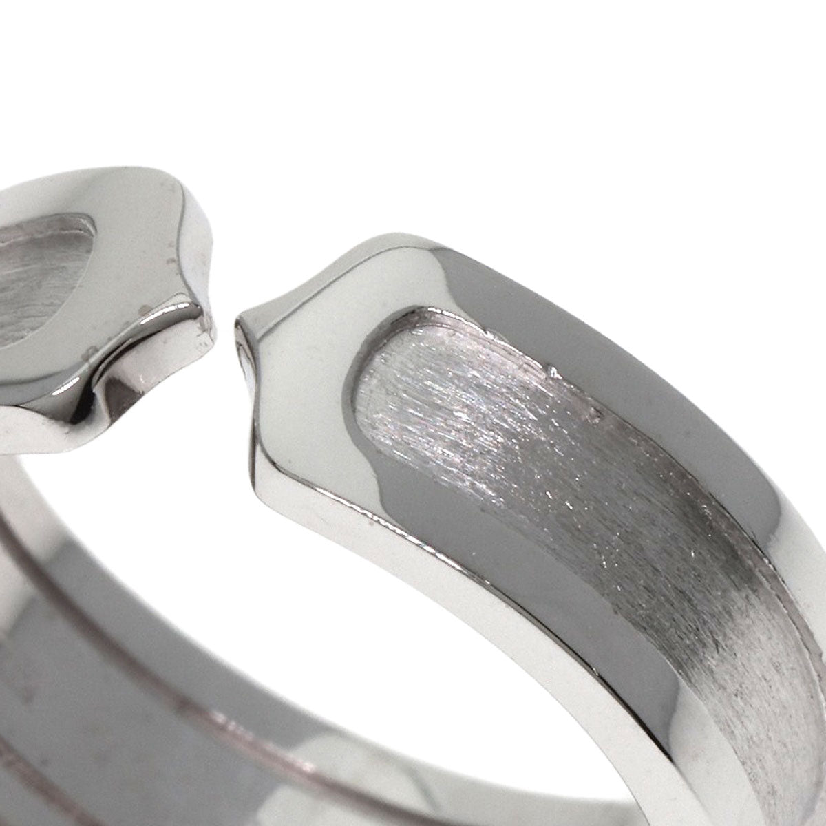 CARTIER C2 Ring SM #55 Ring K18 White Gold Ladies [Used]