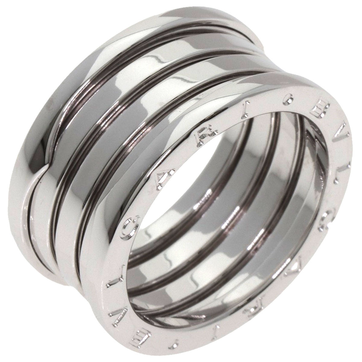BVLGARI B.zero1 4 band #58 Ring K18 White Gold Ladies [Used]