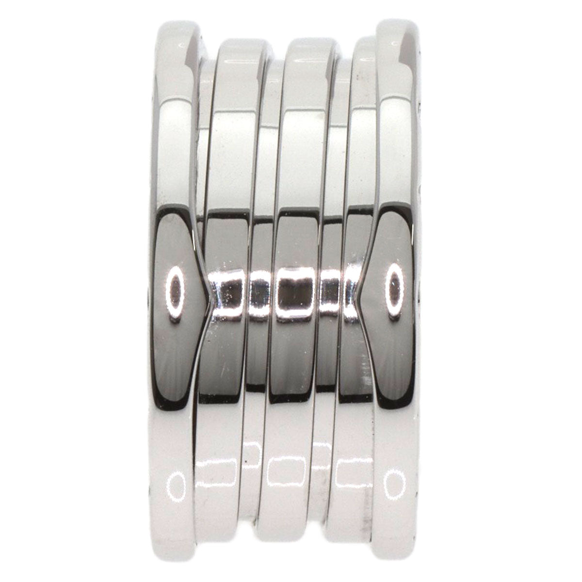 BVLGARI B.zero1 4 band #58 Ring K18 White Gold Ladies [Used]