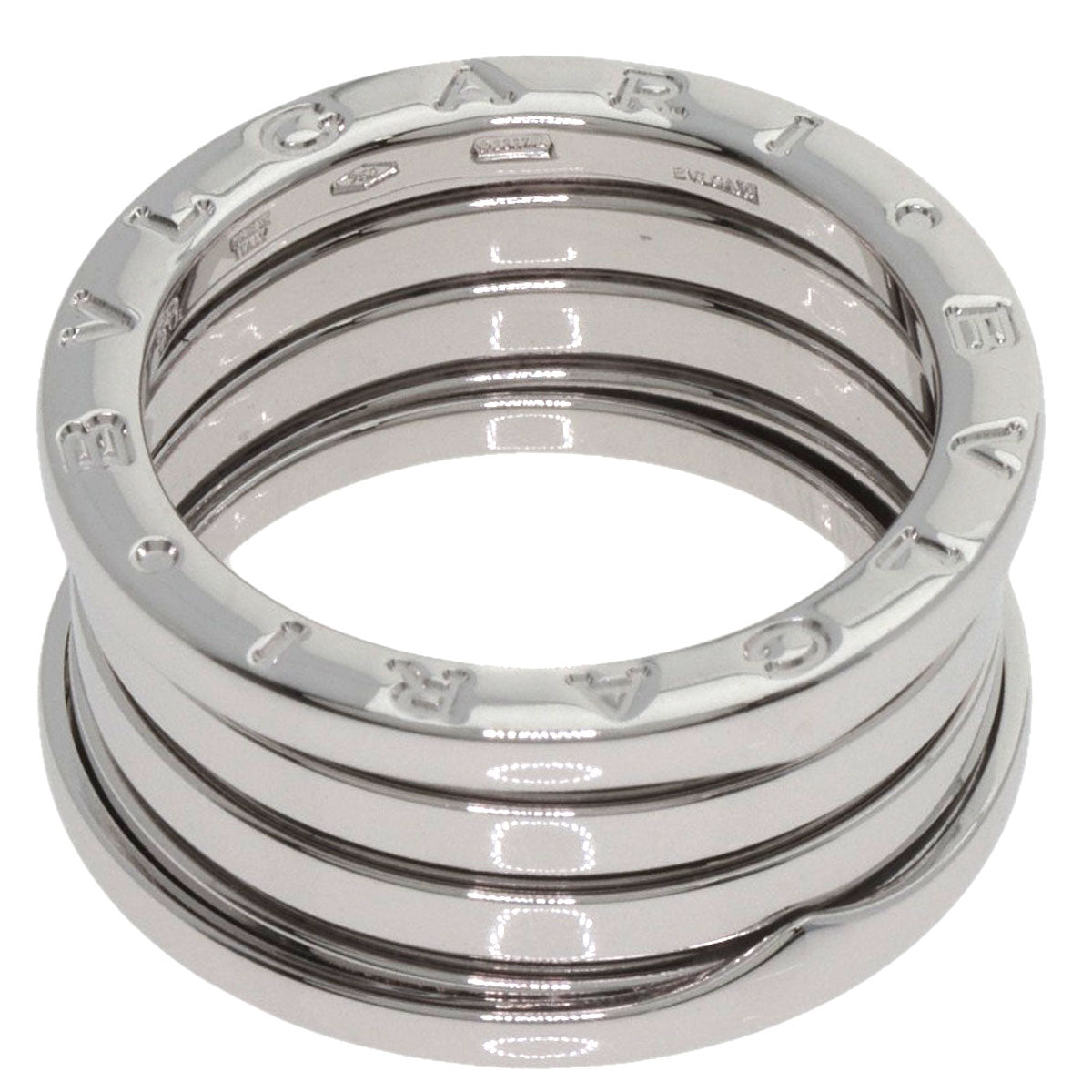 BVLGARI B.zero1 4 band #58 Ring K18 White Gold Ladies [Used]