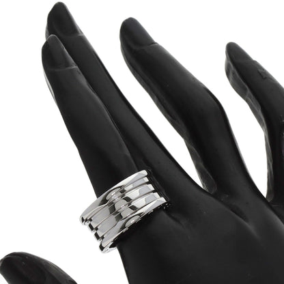 BVLGARI B.zero1 4 band #58 Ring K18 White Gold Ladies [Used]