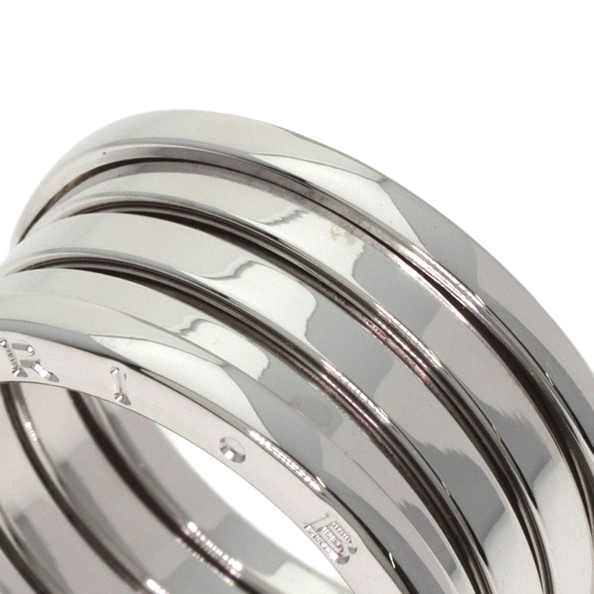 BVLGARI B.zero1 4 band #58 Ring K18 White Gold Ladies [Used]