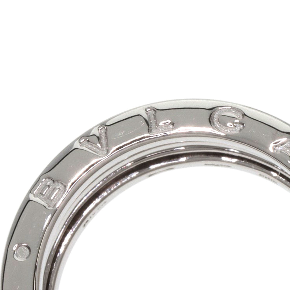 BVLGARI B.zero1 4 band #58 Ring K18 White Gold Ladies [Used]