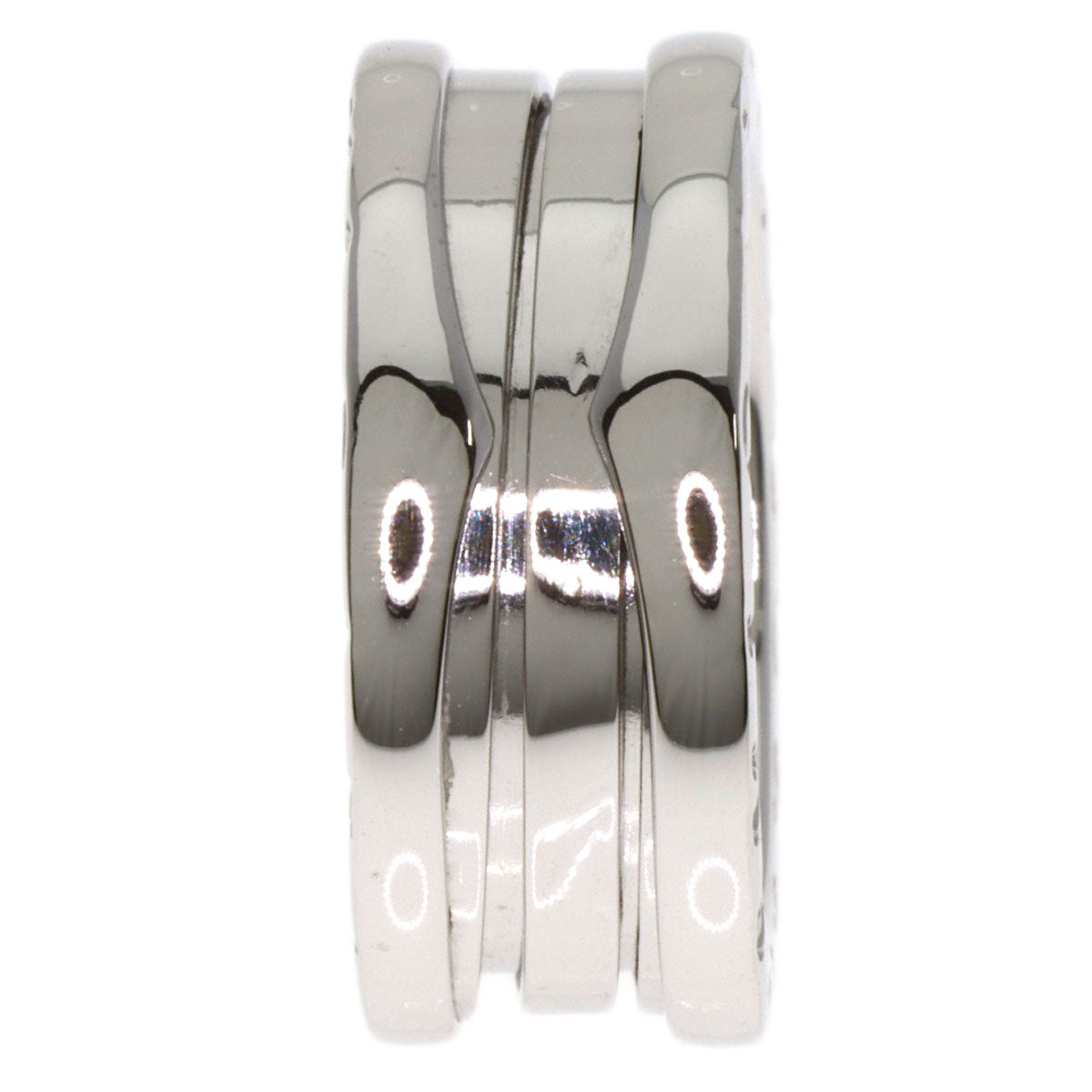 BVLGARI B.zero1 2 Band #51 Ring K18 White Gold Ladies [Used]