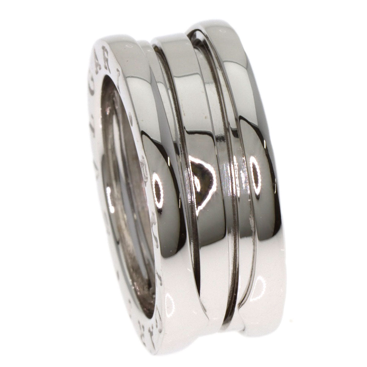 BVLGARI B.zero1 2 Band #51 Ring K18 White Gold Ladies [Used]