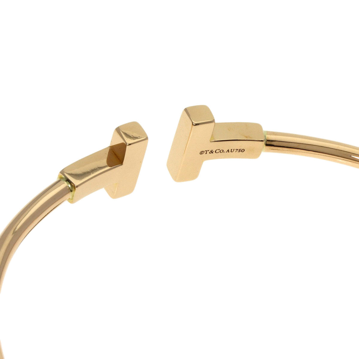 TIFFANY&Co. TWire Bracelet K18 Pink Gold Ladies [Used]