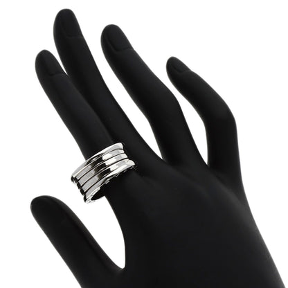 BVLGARI B.zero1 4 band #60 Ring K18 White Gold Ladies [Used]