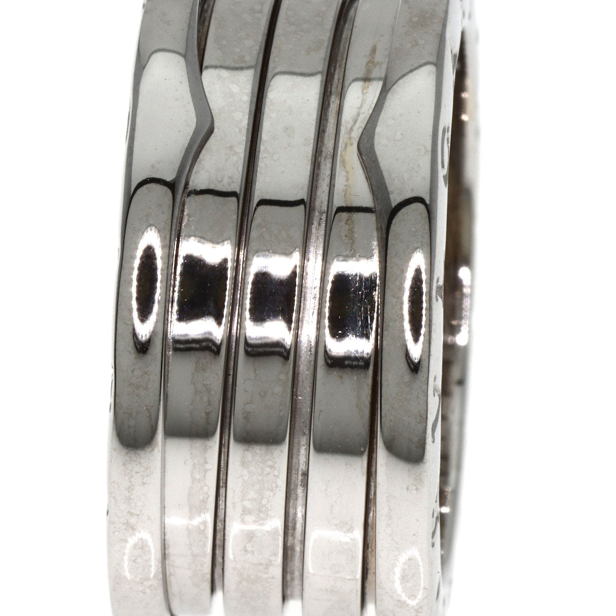 BVLGARI B.zero1 4 band #60 Ring K18 White Gold Ladies [Used]