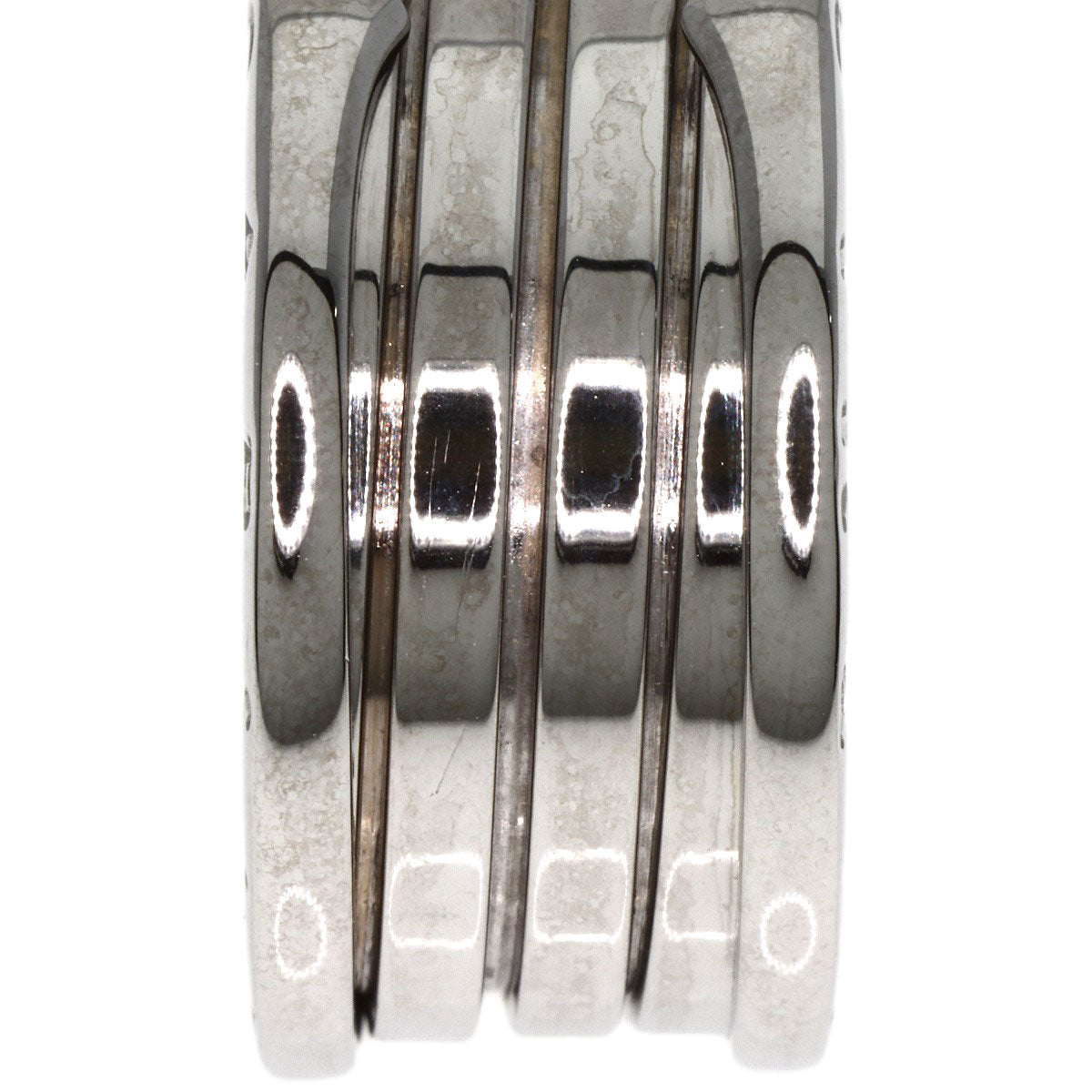 BVLGARI B.zero1 4 band #60 Ring K18 White Gold Ladies [Used]