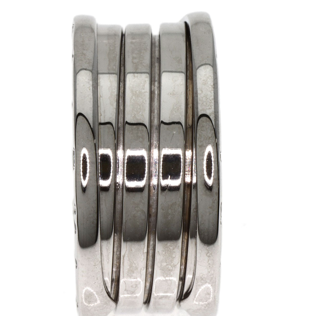 BVLGARI B.zero1 4 band #60 Ring K18 White Gold Ladies [Used]